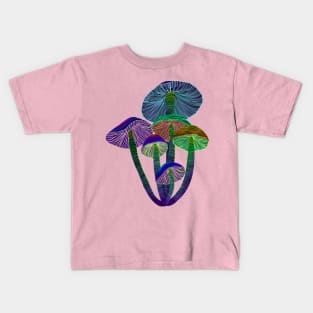 Glowing Mushrooms Kids T-Shirt